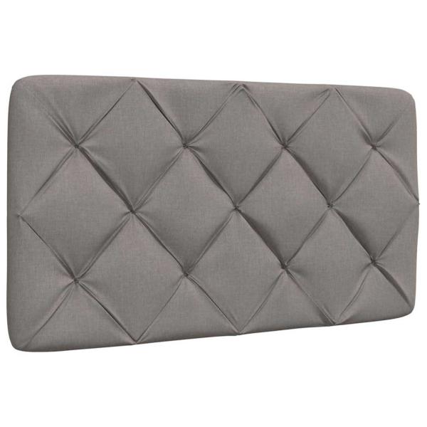 Bettgestell ohne Matratze Taupe 90x200 cm Stoff