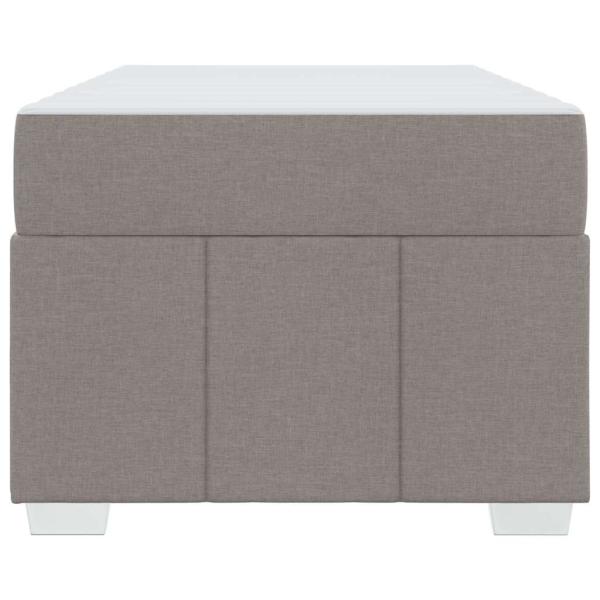 Bettgestell Taupe 90 x 190 cm Stoff