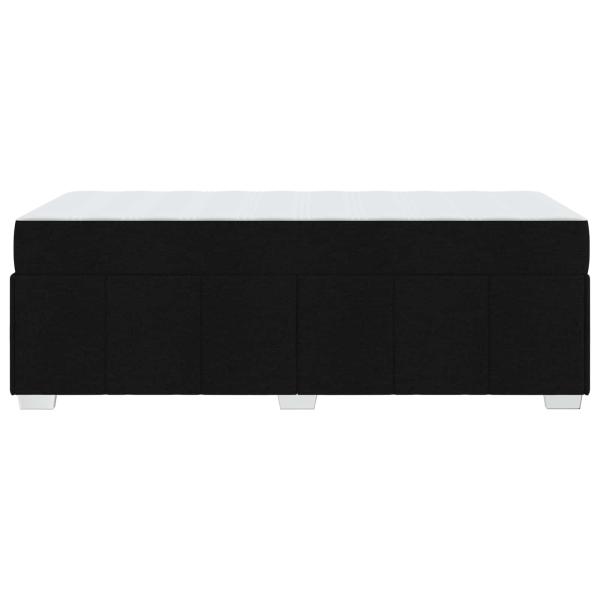 Bettgestell Schwarz 90 x 200 cm Stoff