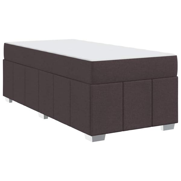 Bettgestell Dunkelbraun 90 x 200 cm Stoff