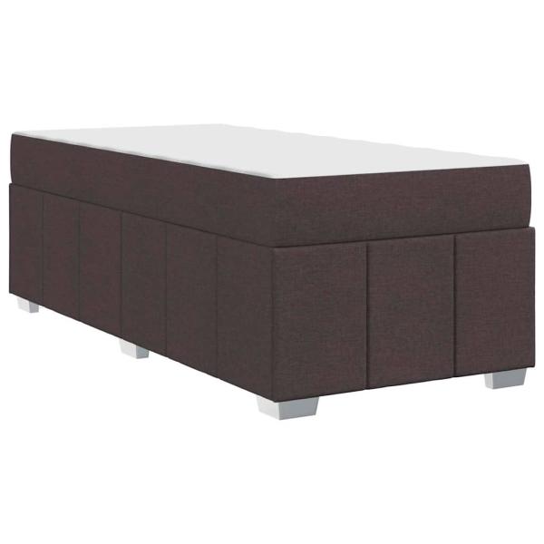 Bettgestell Dunkelbraun 90 x 200 cm Stoff