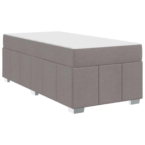 Bettgestell Taupe 90 x 200 cm Stoff