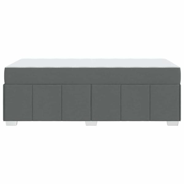 Bettgestell Dunkelgrau 100 x 200 cm Stoff