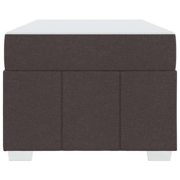 Bettgestell Dunkelbraun 100 x 200 cm Stoff