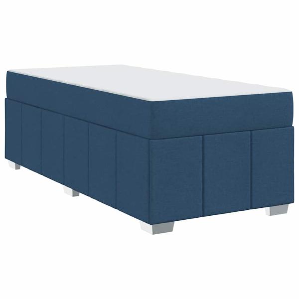 Bettgestell Blau 100 x 200 cm Stoff