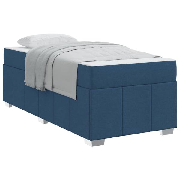 Bettgestell Blau 100 x 200 cm Stoff