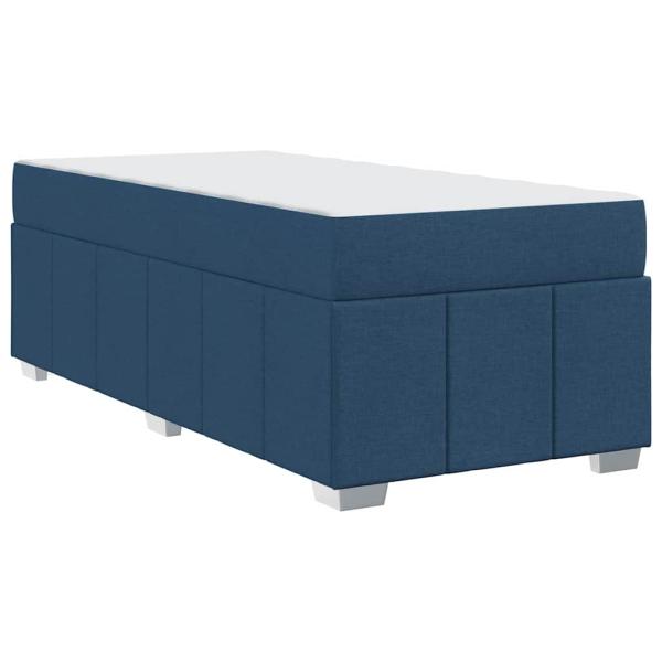 Bettgestell Blau 100 x 200 cm Stoff