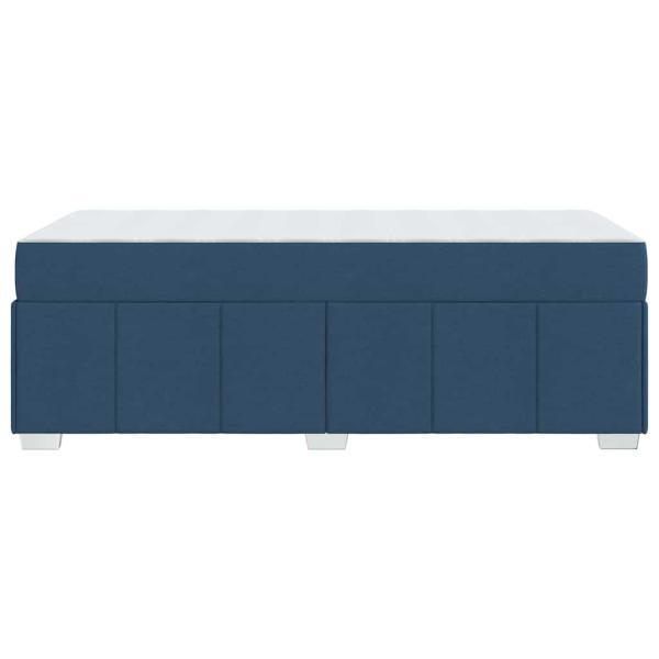 Bettgestell Blau 120 x 190 cm Stoff
