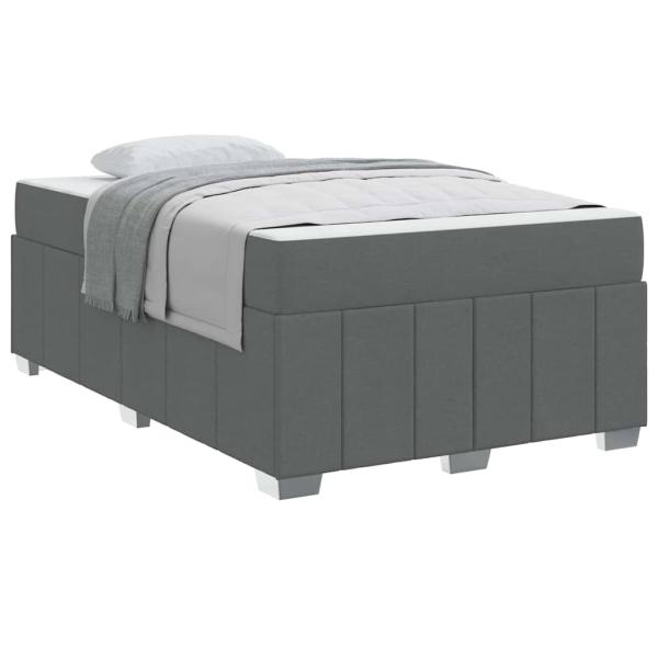 Bettgestell Dunkelgrau 120 x 200 cm Stoff
