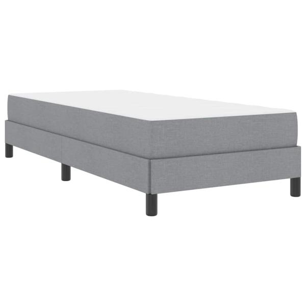Boxspringbett Sonstiges Hellgrau 80 x 200 cm Stoff