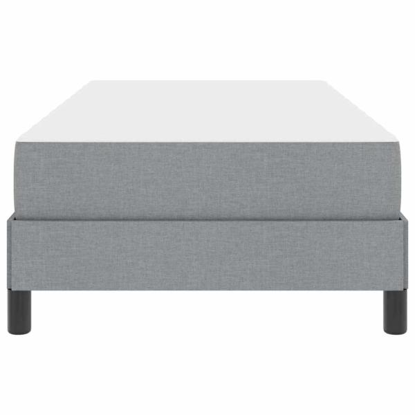 Boxspringbett Sonstiges Hellgrau 80 x 200 cm Stoff