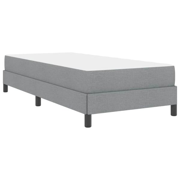 Boxspringbett Sonstiges Hellgrau 80 x 200 cm Stoff