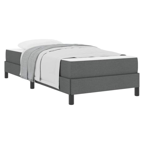 Boxspringbett Sonstiges Dunkelgrau 80 x 200 cm Stoff