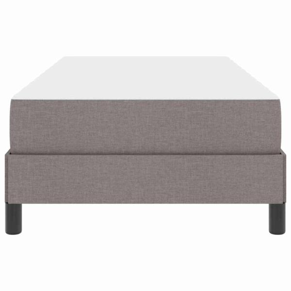 Boxspringbett Sonstiges Taupe 80 x 200 cm Stoff
