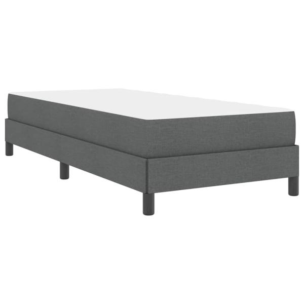 Boxspringbett Sonstiges Dunkelgrau 90 x 190 cm Stoff