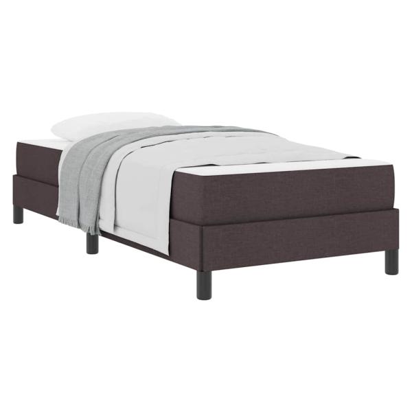 Boxspringbett Sonstiges Dunkelbraun 90 x 190 cm Stoff