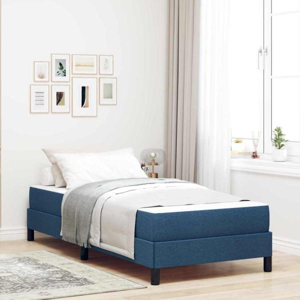 ARDEBO.de - Boxspringbett Sonstiges Blau 90 x 190 cm Stoff