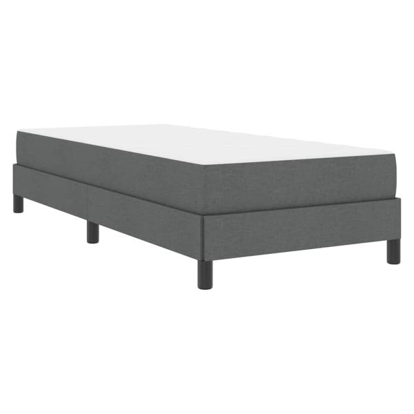 Boxspringbett Sonstiges Dunkelgrau 90 x 200 cm Stoff