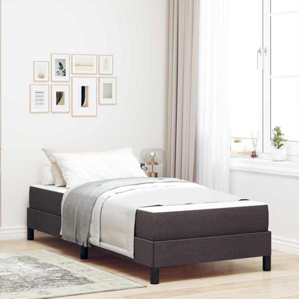 ARDEBO.de - Boxspringbett Sonstiges Dunkelbraun 90 x 200 cm Stoff