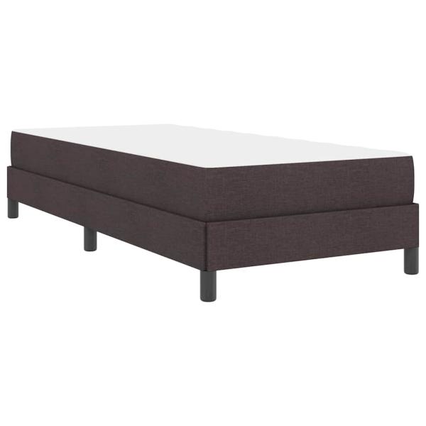 Boxspringbett Sonstiges Dunkelbraun 90 x 200 cm Stoff