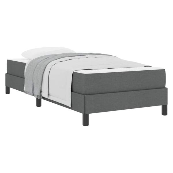 Boxspringbett Sonstiges Dunkelgrau 100 x 200 cm Stoff