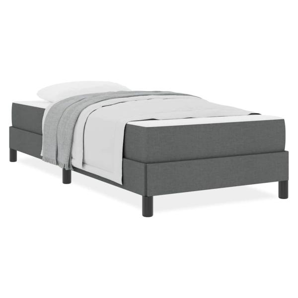 Boxspringbett Sonstiges Dunkelgrau 100 x 200 cm Stoff