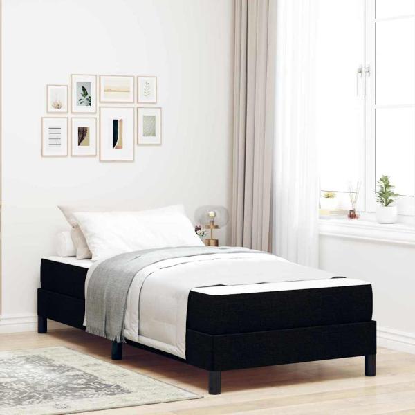ARDEBO.de - Boxspringbett Sonstiges Schwarz 100 x 200 cm Stoff