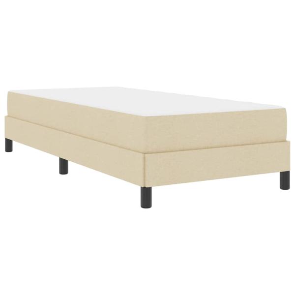 Boxspringbett Sonstiges Creme 100 x 200 cm Stoff