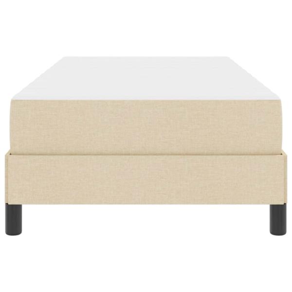 Boxspringbett Sonstiges Creme 100 x 200 cm Stoff