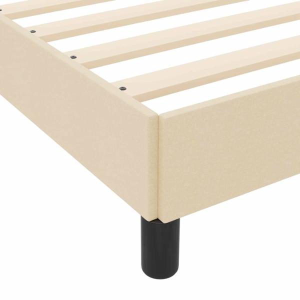 Boxspringbett Sonstiges Creme 100 x 200 cm Stoff