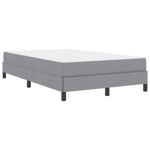 Boxspringbett Sonstiges Hellgrau 120 x 190 cm Stoff