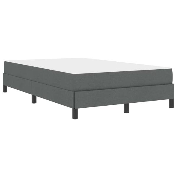 Boxspringbett Sonstiges Dunkelgrau 120 x 190 cm Stoff
