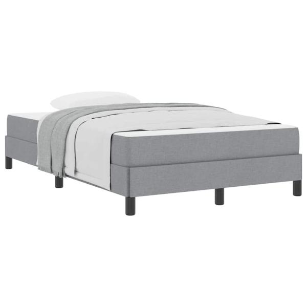 Boxspringbett Sonstiges Hellgrau 120 x 200 cm Stoff
