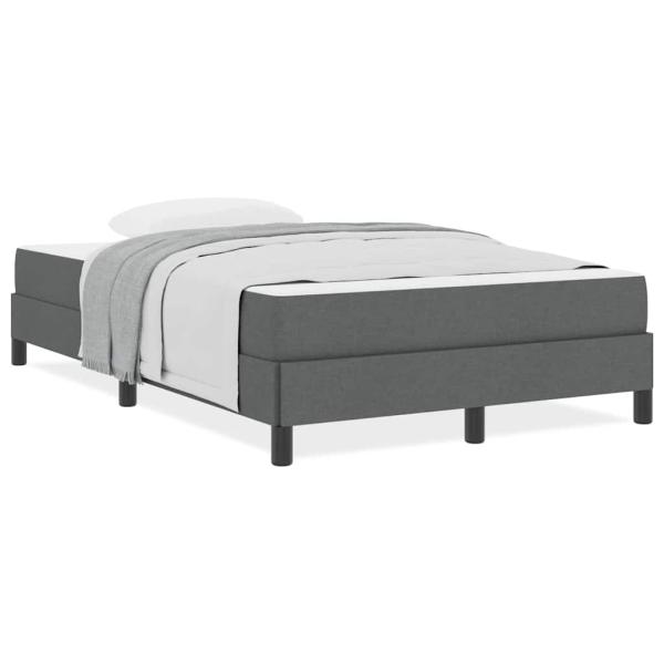 Boxspringbett Sonstiges Dunkelgrau 120 x 200 cm Stoff