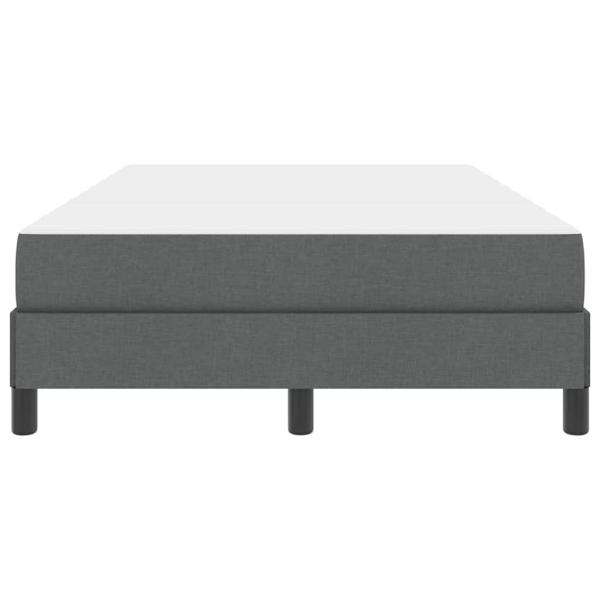 Boxspringbett Sonstiges Dunkelgrau 120 x 200 cm Stoff