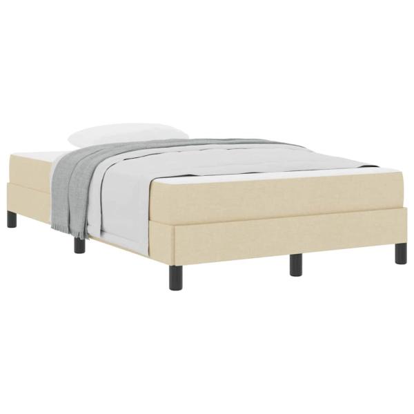 Boxspringbett Sonstiges Creme 120 x 200 cm Stoff