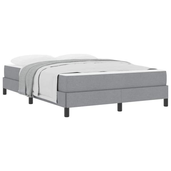 Boxspringbett Sonstiges Hellgrau 140 x 200 cm Stoff