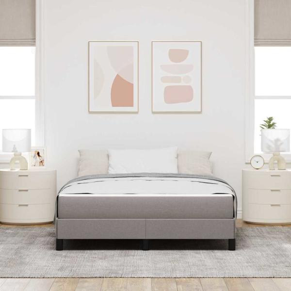 Boxspringbett Sonstiges Taupe 140 x 200 cm Stoff