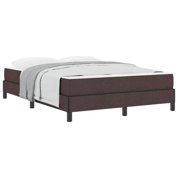 Boxspringbett Sonstiges Dunkelbraun 160 x 200 cm Stoff