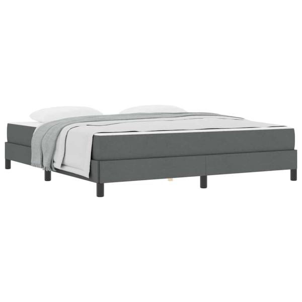 Boxspringbett Sonstiges Dunkelgrau 180 x 200 cm Stoff