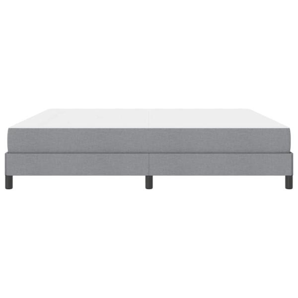 Boxspringbett Sonstiges Hellgrau 200 x 200 cm Stoff