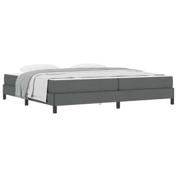 Boxspringbett Sonstiges Dunkelgrau 200 x 200 cm Stoff