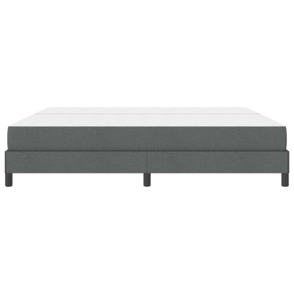 Boxspringbett Sonstiges Dunkelgrau 200 x 200 cm Stoff