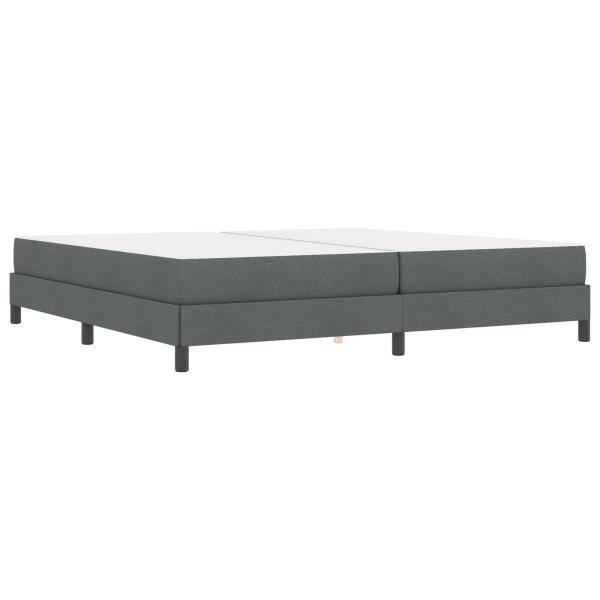 Boxspringbett Sonstiges Dunkelgrau 200 x 200 cm Stoff