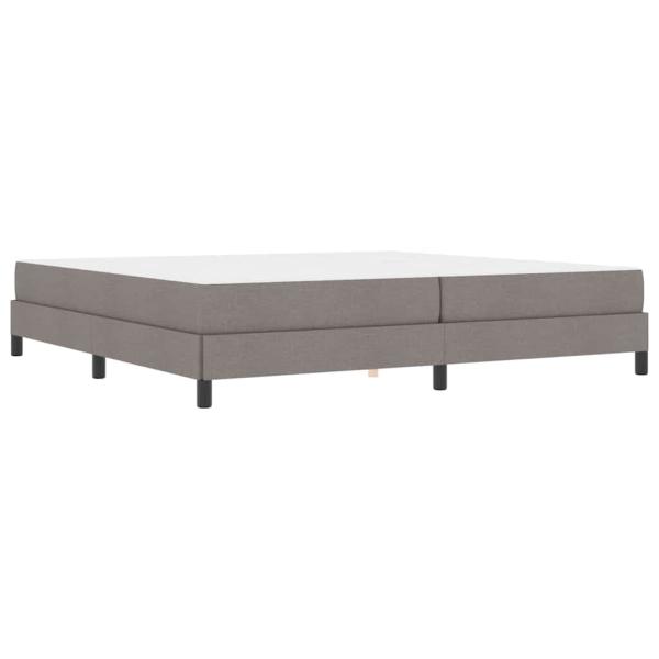 Boxspringbett Sonstiges Taupe 200 x 200 cm Stoff