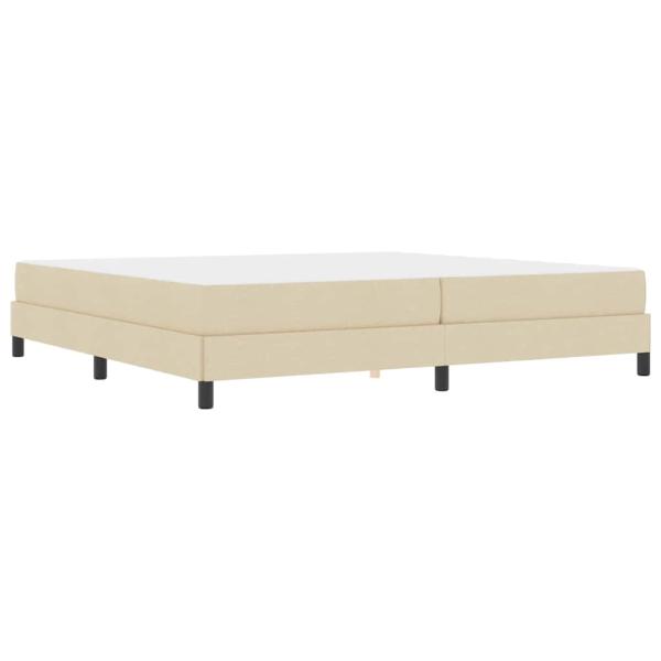 Boxspringbett Sonstiges Creme 200 x 200 cm Stoff