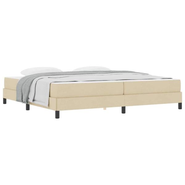 Boxspringbett Sonstiges Creme 200 x 200 cm Stoff