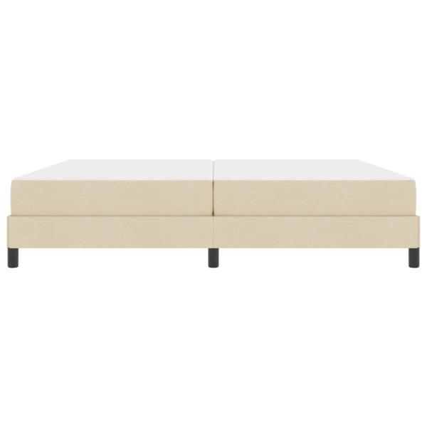 Boxspringbett Sonstiges Creme 200 x 200 cm Stoff