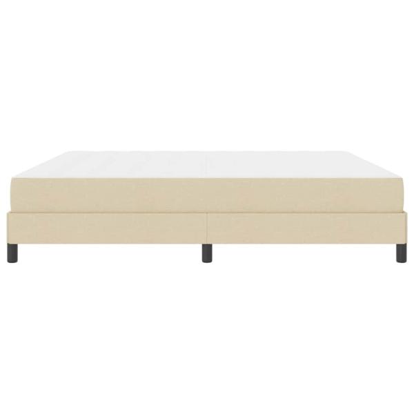 Boxspringbett Sonstiges Creme 200 x 200 cm Stoff