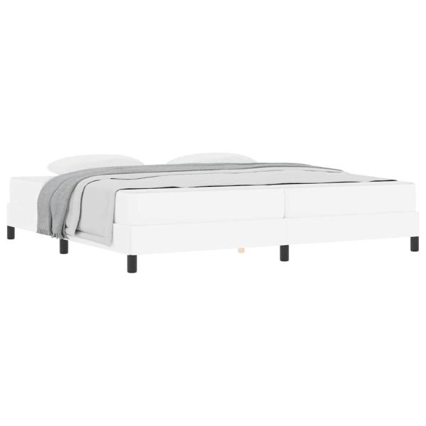 Bett Sonstiges Reinweiß 200 x 200 cm Kunstleder